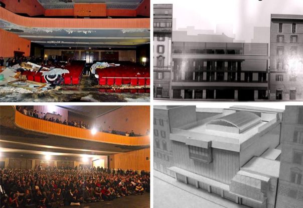 Cine America, demolizione o restauro<br />ecco il progetto degli occupanti