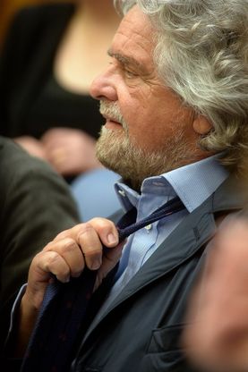 La conferenza stampa di Grillo: le facce