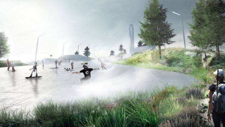 Copenaghen, con gli sci sul tetto del nuovo termovalorizzatore
