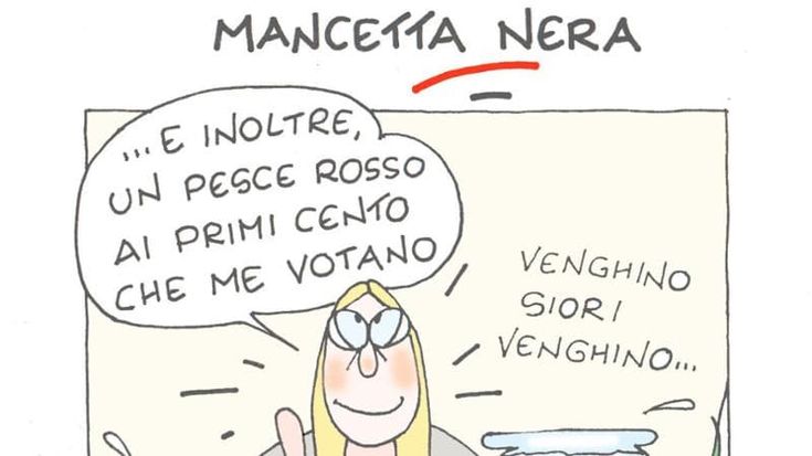 Il pesce rosso di Meloni: la vignetta di Ellekappa