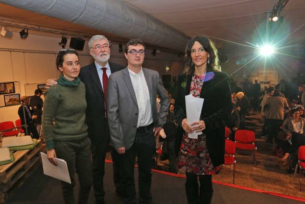 Cofferati, Paita e gli altri, foto di gruppo degli sfidanti Pd