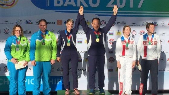 Tiro a volo, Rossi e Pellielo trionfano a Baku nella nuova gara olimpica