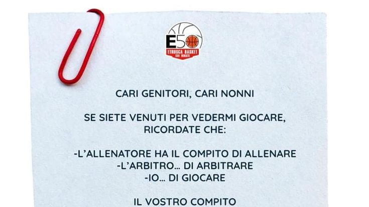 Basta urla e insulti dalla tribuna, da San Miniato una lettera-appello ai genitori tifosi: "Prima di tutto bisogna divertirsi"