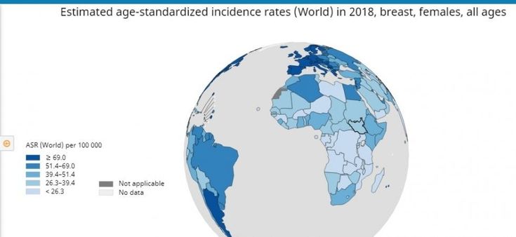 Tumore del seno: aumentano i casi in tutto il mondo