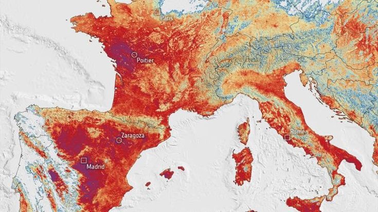 Caldo, l’Europa tocca i 50 gradi. In Spagna 212 vittime e Parigi vieta gli alcolici