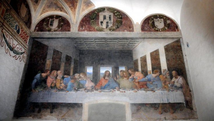 Nella sala del Cenacolo, i lavori per restaurare l'affresco dimenticato 