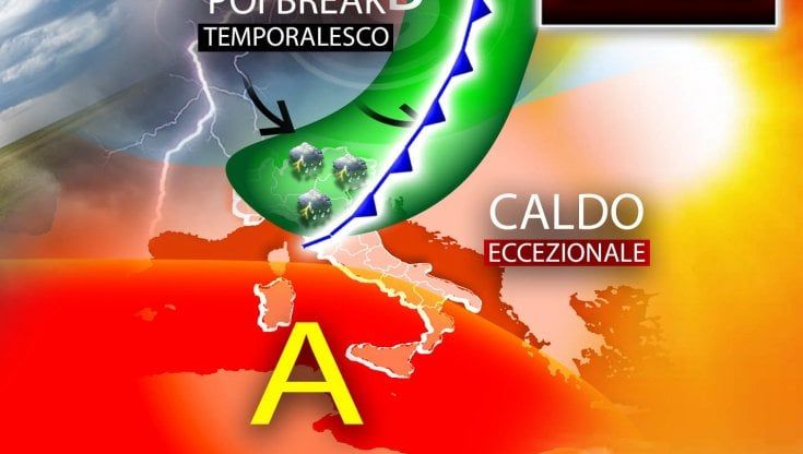 Previsioni meteo, caldo eccezionale fino a lunedì poi break temporalesco e temperature meno roventi