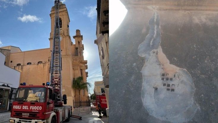 Terrasini, appello dell'arciprete: "Il duomo colpito da un fulmine, serve aiuto da parte di tutti"