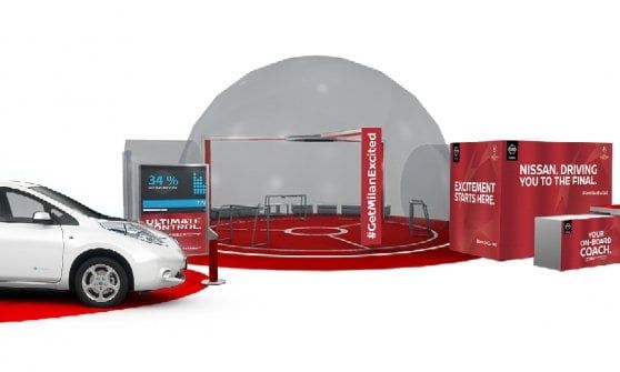 Nissan elettrizza Milano con la UEFA Champions League