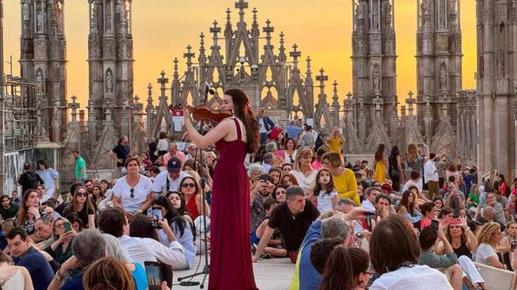 Musica al tramonto sulle terrazze del Duomo