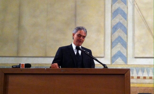 Bocelli dottore in canto <br />al Conservatorio di La Spezia