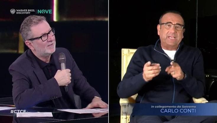 Carlo Conti a Fazio: "Sanremo crescerà sui social, la grande piazza virtuale tra elogi e polemiche"