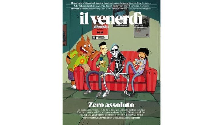 Zerocalcare e i millennial sul nuovo Venerdì
