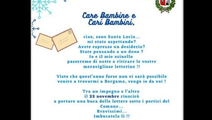 I bambini non possono portare le letterine a Santa Lucia? Il Comune installa una speciale cassetta postale in piazza
