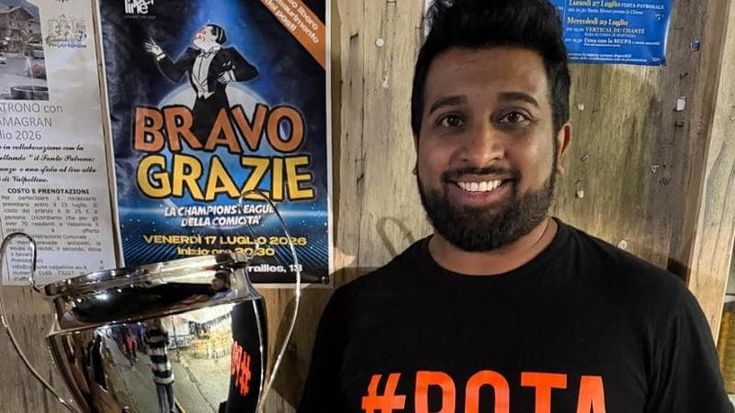 Morto Naveen Cassera, il 38enne aveva appena vinto la “Champions league della comicità” BravoGrazie