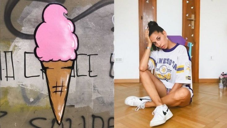 Assolta la street artist Rose, era a processo per aver dipinto sopra un muro già imbrattato
