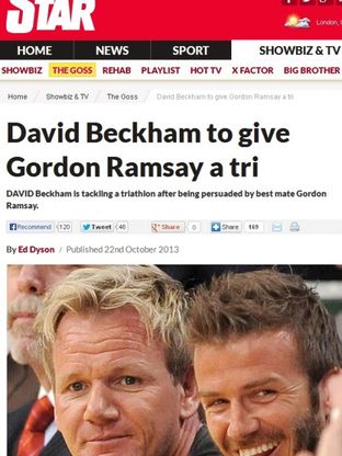 Beckham-Ramsay, supercoppia da triathlon