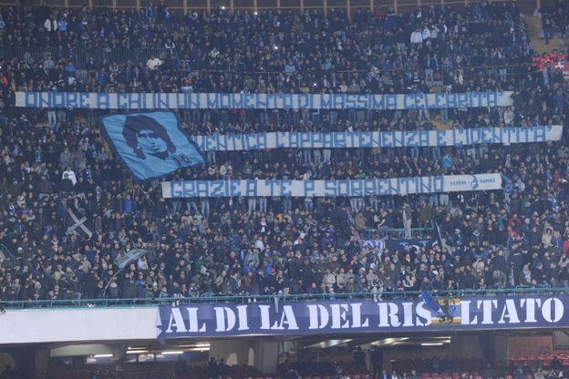 Napoli, al San Paolo striscione per Sorrentino
