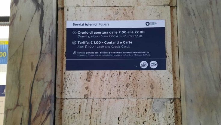 Alla Stazione di Firenze è un sogno la toilette gratuita