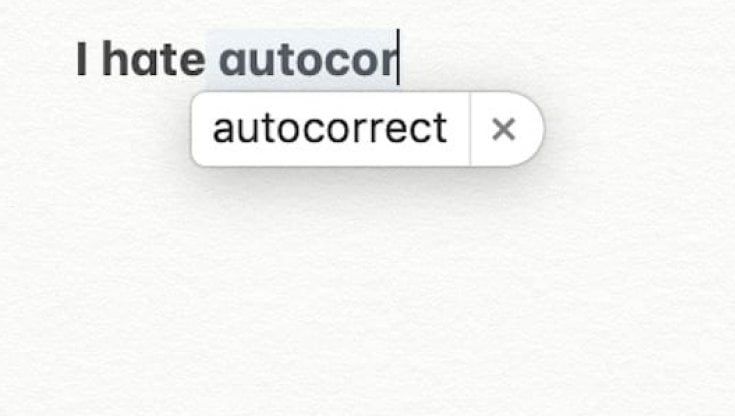 Ti prego, smetti di autocorreggermi