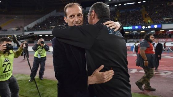 Sarri: "Juve messa sotto". Allegri: "Soffrendo si vince"