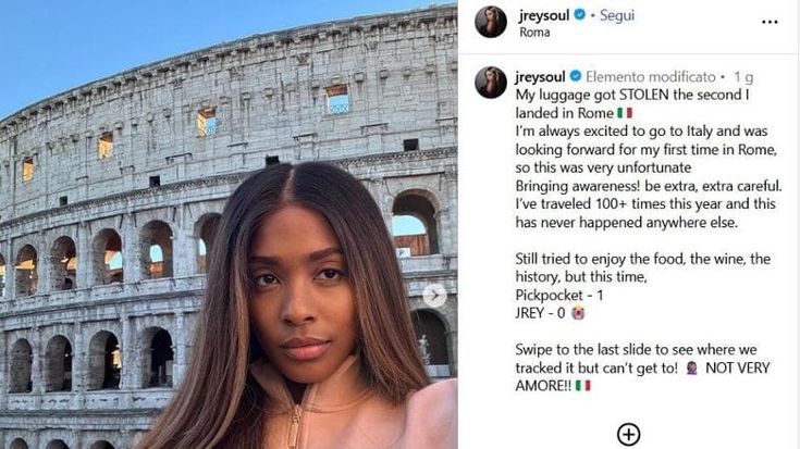 J. Rey Soul, la voce dei Black Eyed Peas derubata del trolley appena arrivata a Roma
