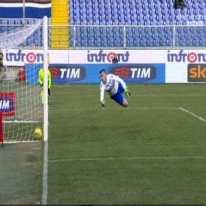 Il Palermo pareggia con la Samp ma il gol-fantasma brucia