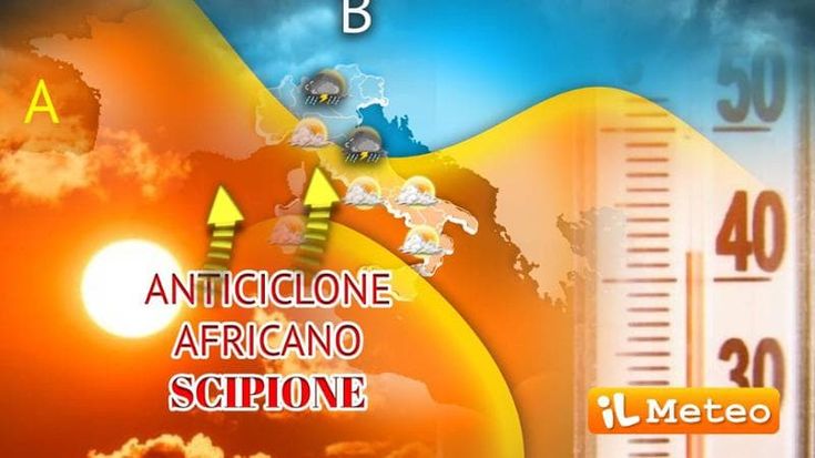 Previsioni meteo, ultimi temporali. Estate in arrivo con l’Anticiclone Africano Scipione