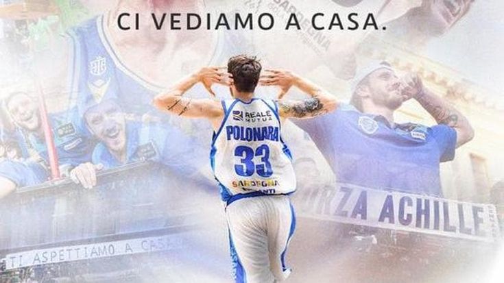 Achille Polonara a Sassari per la prima volta dopo la malattia: “Ci vediamo a casa”