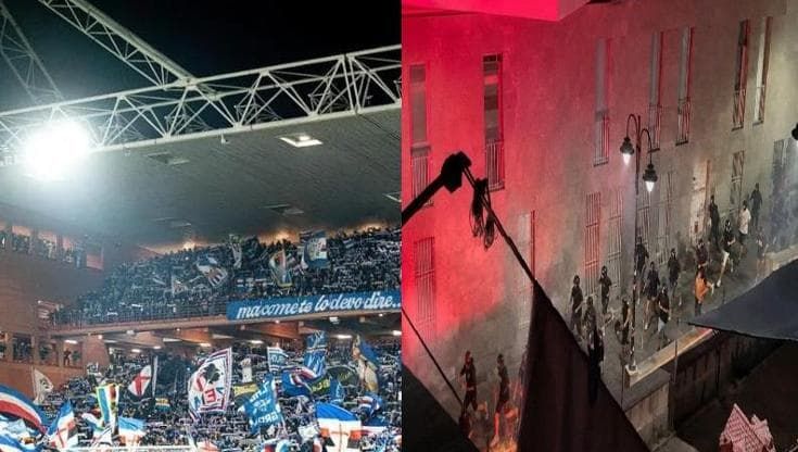 Disordini in Samp-Reggiana e prima di Genoa-Deportivo: sessanta ultrà denunciati e 39 Daspo