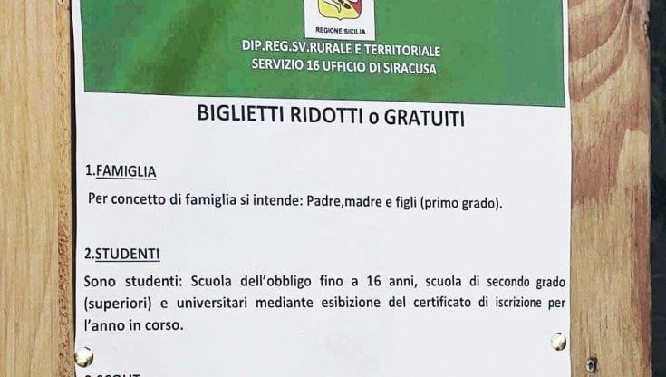 Vendicari, sconto Regione ma “alle famiglie con figli”. La protesta e la retromarcia