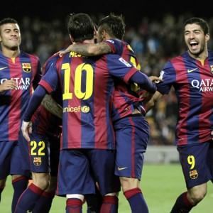 Spagna, il Barcellona ne fa sei. Messi-Neymar-Suarez da record