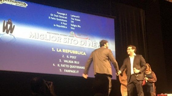 Repubblica.it miglior sito di news italiano ai Macchianera Awards 2018
