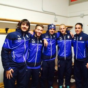 Nazionale rossoblucerchiata, rifinitura in campo a Pegli
