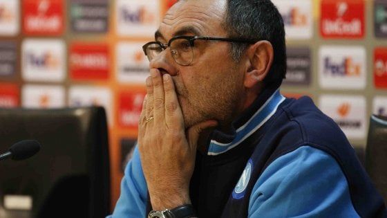 Europa League Napoli-Lipsia, Sarri: "San Paolo deserto?  I tifosi hanno scelto campionato"