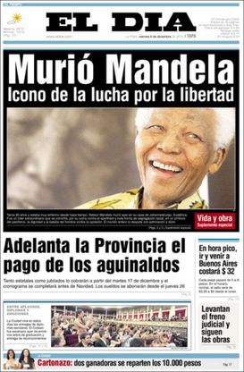 Nelson Mandela &egrave; morto, le prime pagine da tutto il mondo / 2