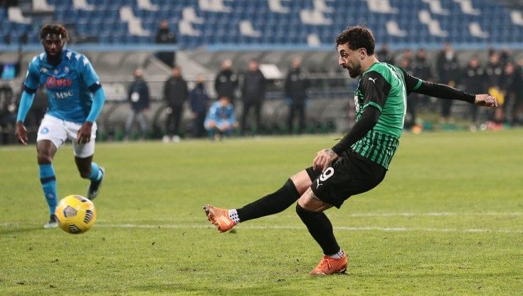 Sassuolo-Napoli 3-3: Insigne illude gli azzurri, Caputo pareggia al 94'