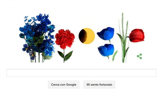 Primo giorno di primavera: il doodle di Google