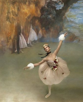 Misty Copeland come una ballerina di Degas