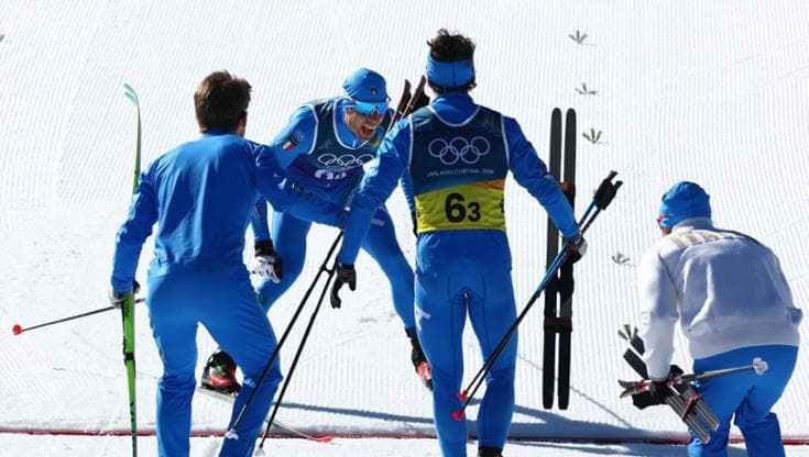 Pellegrino guida la staffetta al bronzo, l’Italia del fondo sul podio olimpico dopo 20 anni