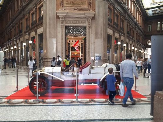 La Lancia Epsilon esposta a Roma nella Galleria Alberto Sordi