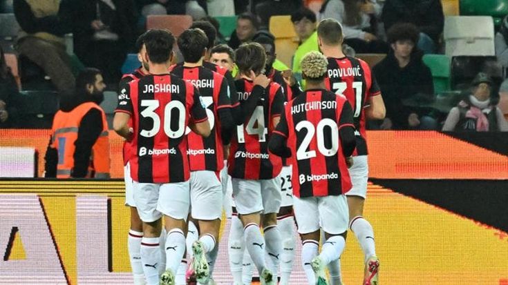 Il Milan vince 2-0 a Udine e aggancia la Roma al 2° posto