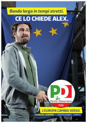 "L'Europa cambia verso": i manifesti elettorali del Pd