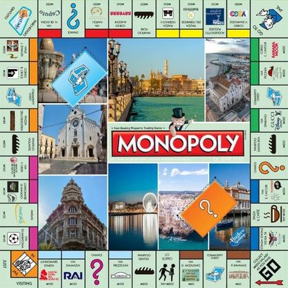 Monopoly, la versione barese del gioco da tavolo: tra gli imprevisti c'è lo "scippo"