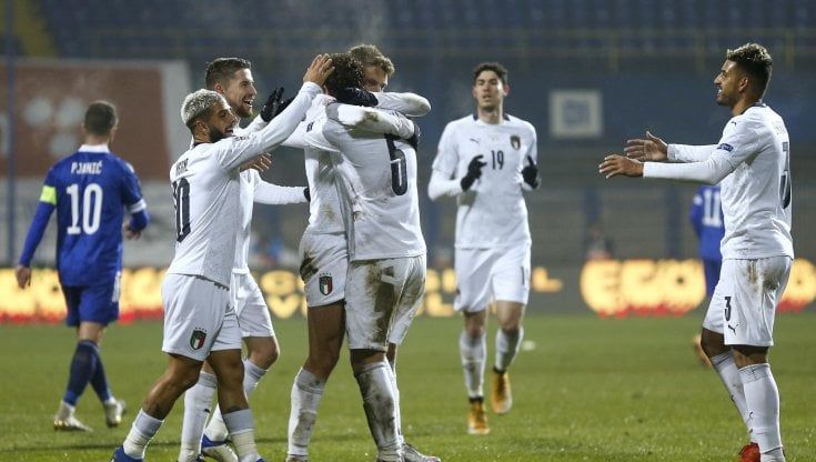 Bosnia-Italia 0-2, Belotti e Berardi portano gli azzurri alle finali di Nations League
