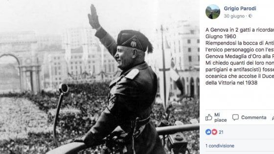 Genova, il portavoce di Casapound che inneggia a Mussolini ma prendeva lo stipendio dagli ebrei