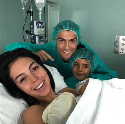 Cristiano Ronaldo di nuovo papà: è nata Alana Martina