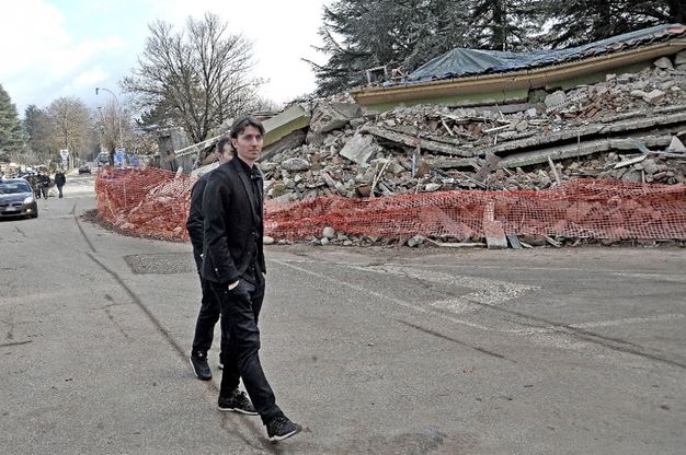 Milan, Montolivo in visita ad Amatrice
