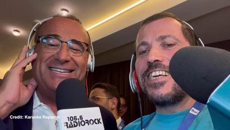 Conti intona (e stecca) 'Volevo essere un duro': "Dedicata a Meloni? A Mattarella e agli italiani"