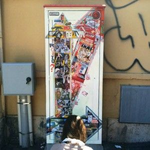 Lotta contro il degrado, la centralina telefonica diventa opera d'arte